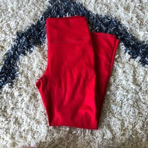 Red high waisted 7/8